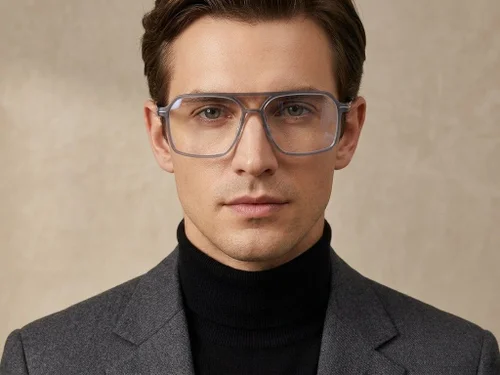 Aviator Blue Titanium Glasses #BS2012-1645