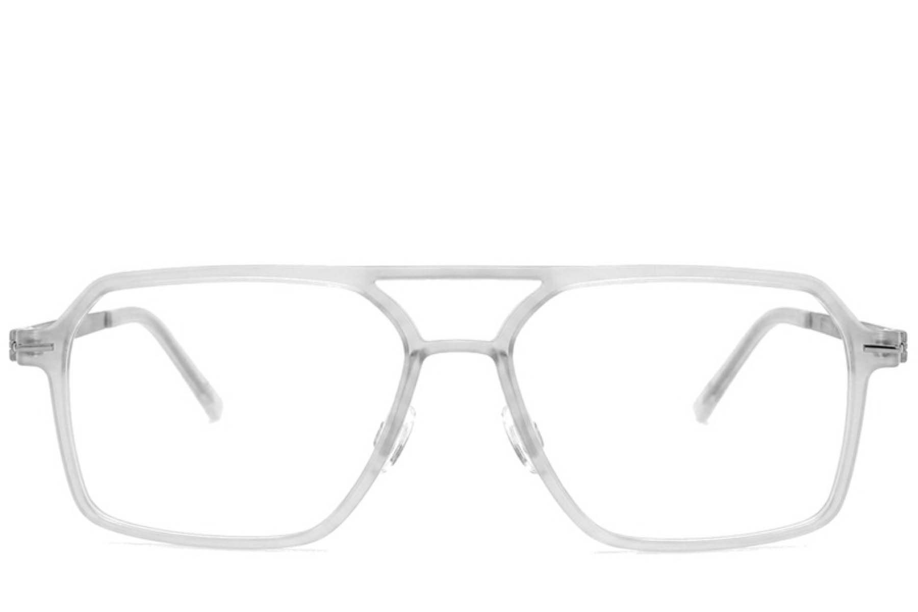 Aviator White Titanium Glasses #BS2012-1648