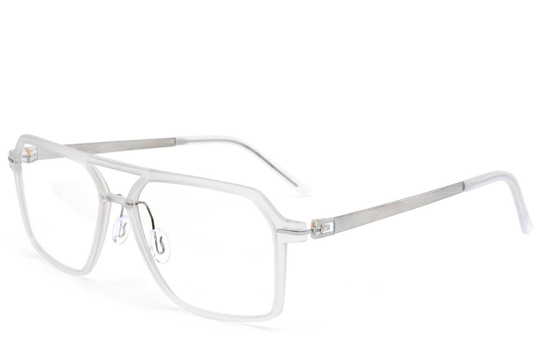 Aviator White Titanium Glasses #BS2012-1648