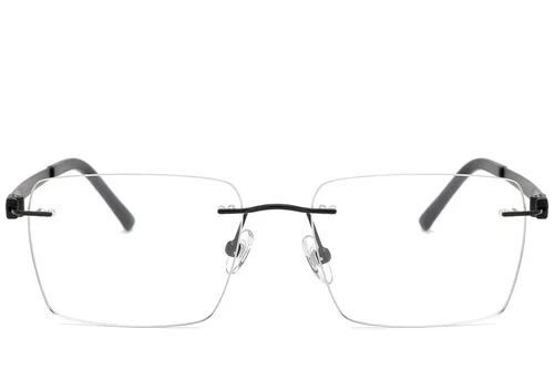 Invisible Black Titanium Glasses #BS2012-1649