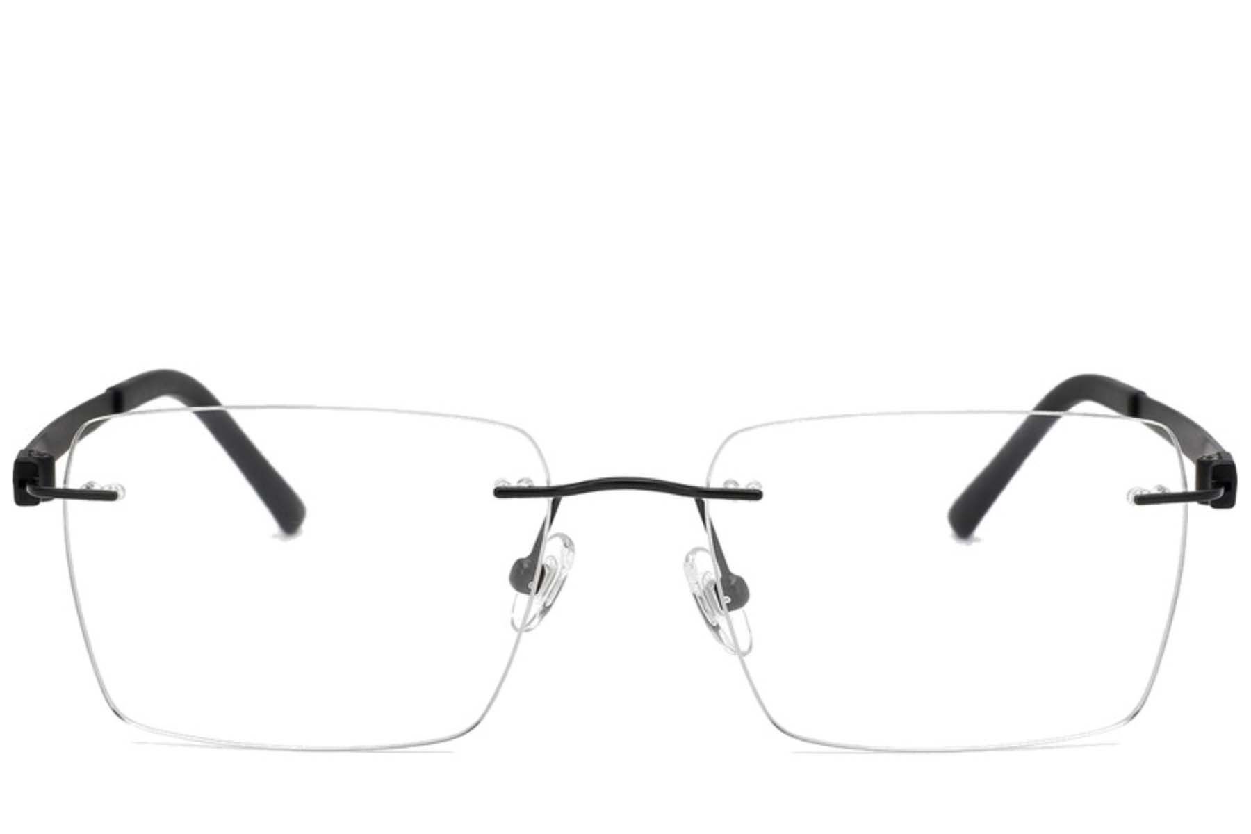 Invisible Black Titanium Glasses #BS2012-1649
