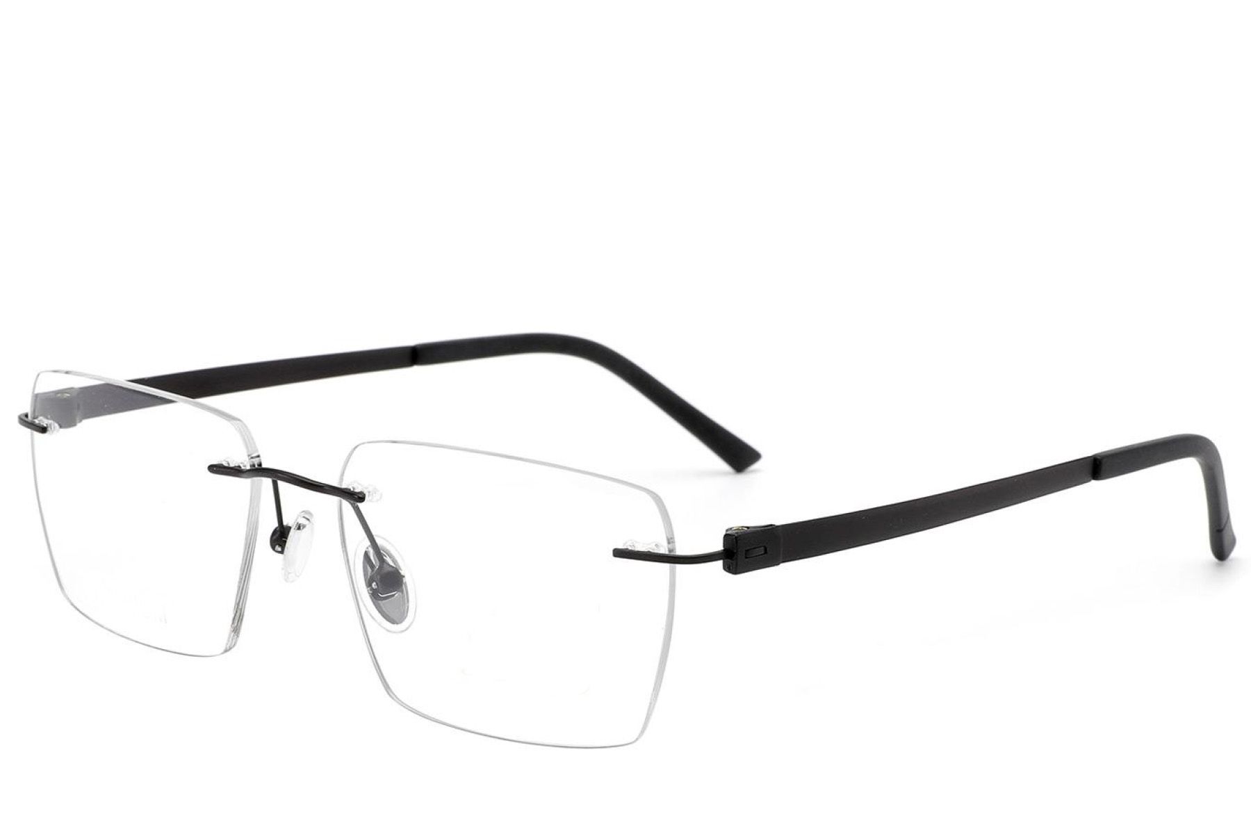 Invisible Black Titanium Glasses #BS2012-1649