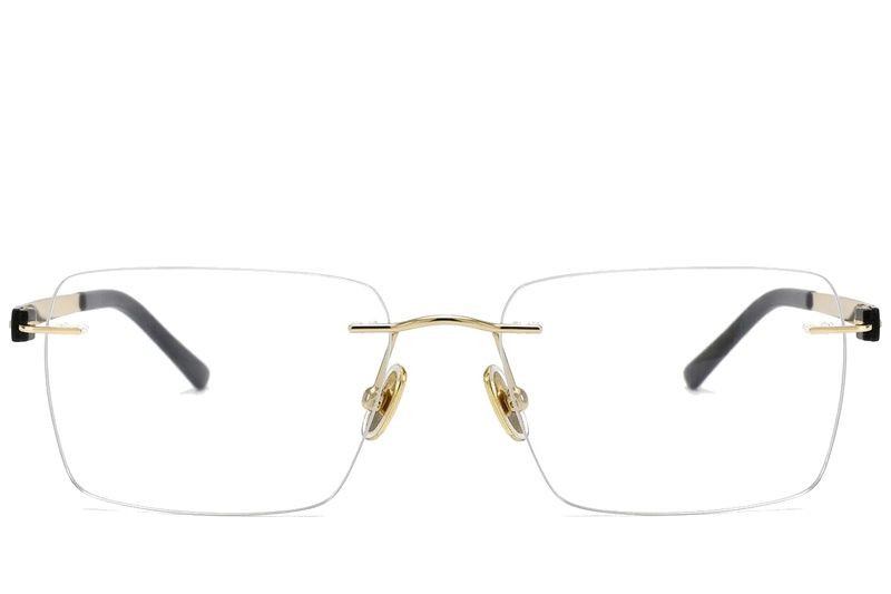 Invisible Golden Titanium Glasses #BS2012-1651
