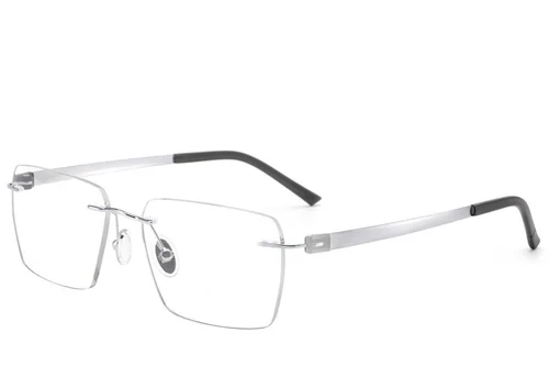 Invisible Silver Titanium Glasses #BS2012-1652