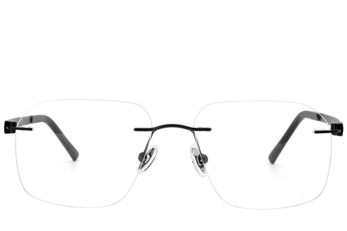 Invisible Black Titanium Glasses #BS2012-1654