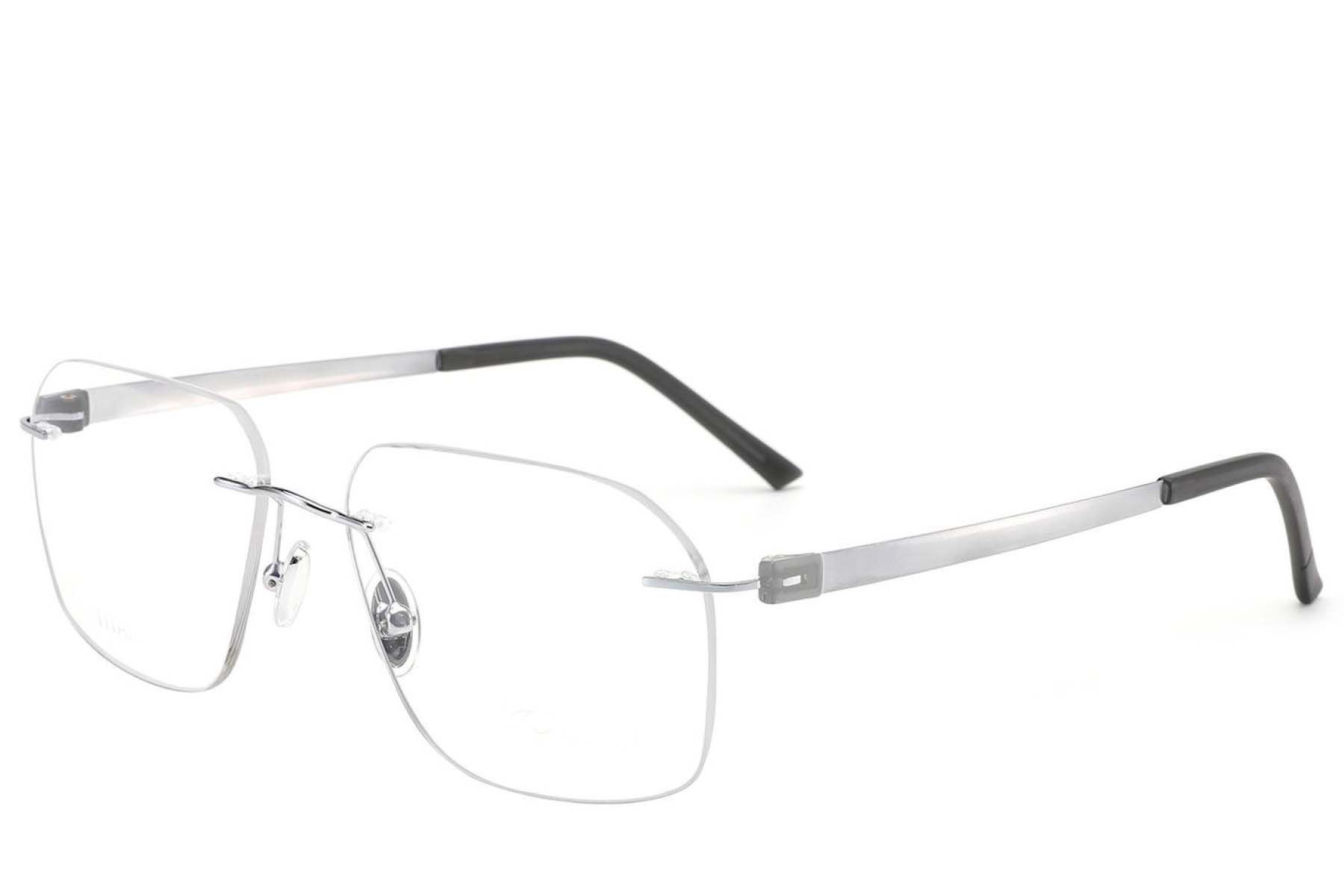 Invisible Silver Titanium Glasses #BS2012-1655