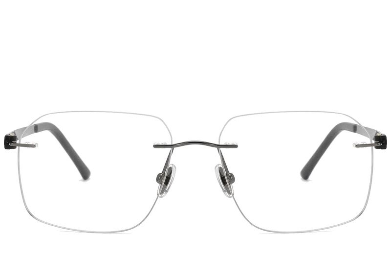 Invisible Grey Titanium Glasses #BS2012-1656