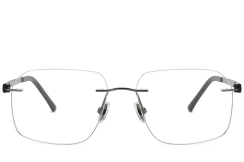 Invisible Grey Titanium Glasses #BS2012-1656
