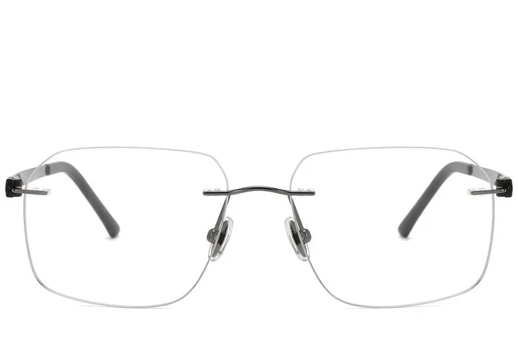 Invisible Grey Titanium Glasses #BS2012-1656