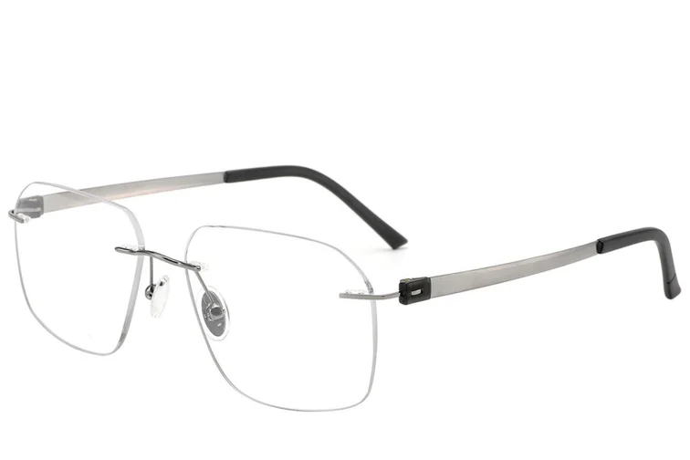 Invisible Grey Titanium Glasses #BS2012-1656