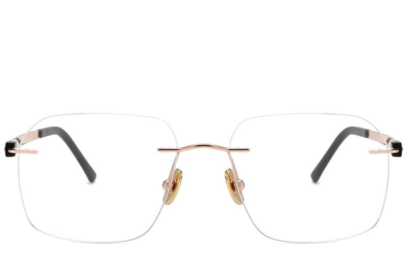 Invisible Pink Titanium Glasses #BS2012-1657