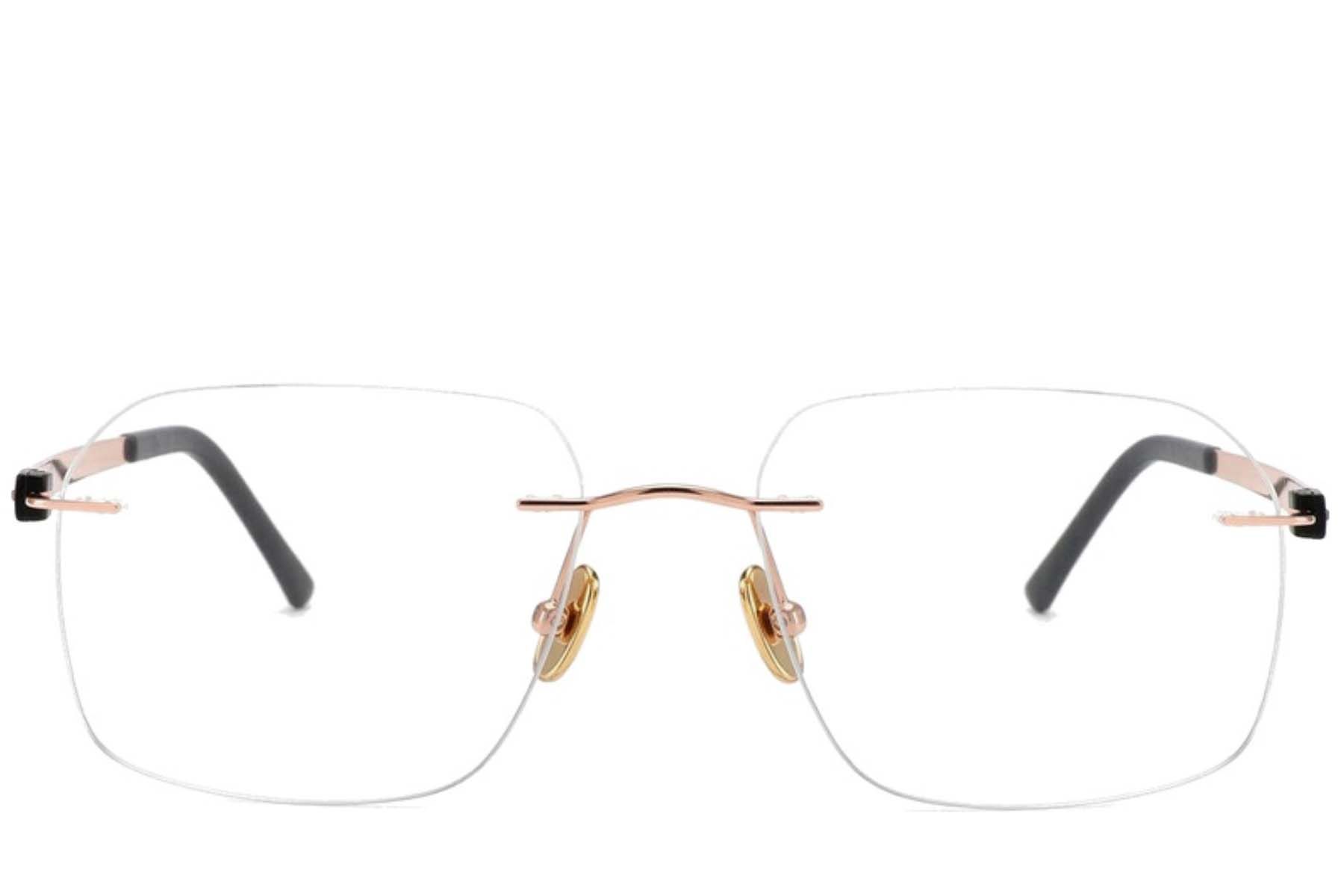Invisible Pink Titanium Glasses #BS2012-1657