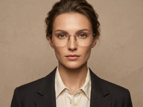 Invisible Pink Titanium Glasses #BS2012-1657