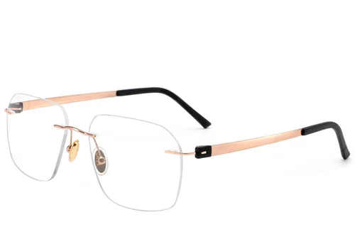 Invisible Pink Titanium Glasses #BS2012-1657