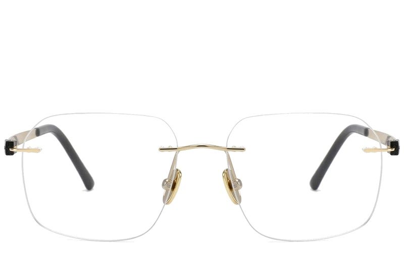 Invisible Golden Titanium Glasses #BS2012-1658