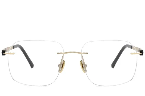 Invisible Golden Titanium Glasses #BS2012-1658