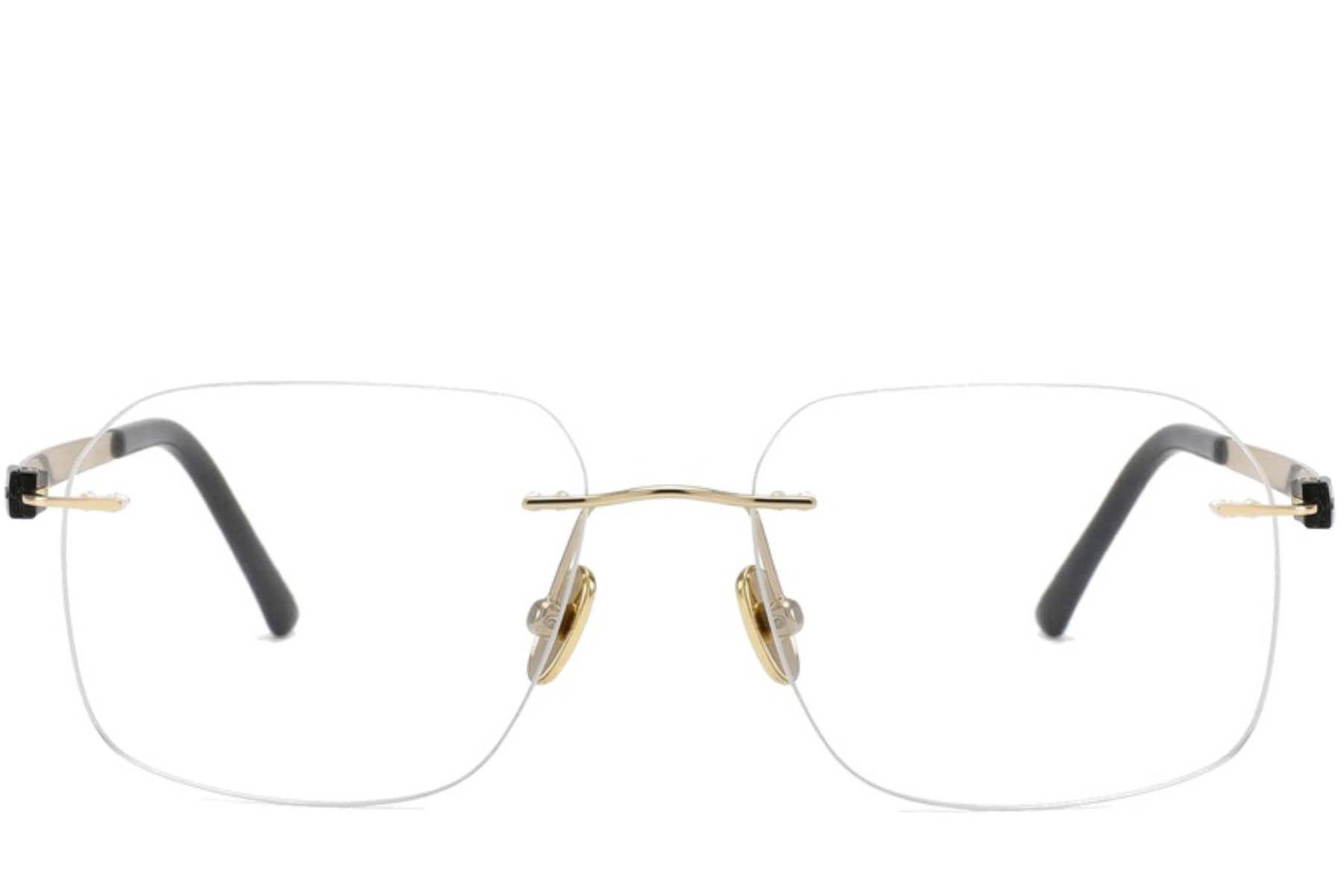 Invisible Golden Titanium Glasses #BS2012-1658