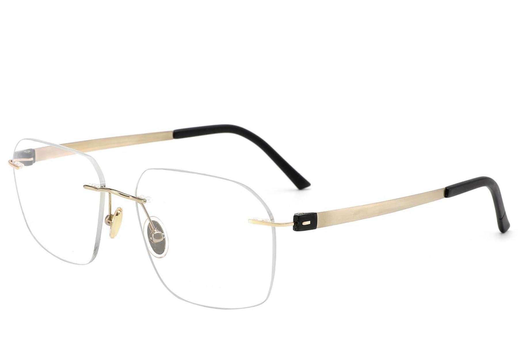 Invisible Golden Titanium Glasses #BS2012-1658