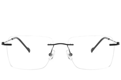 Lunettes invisibles en titane noir #BS2012-1664
