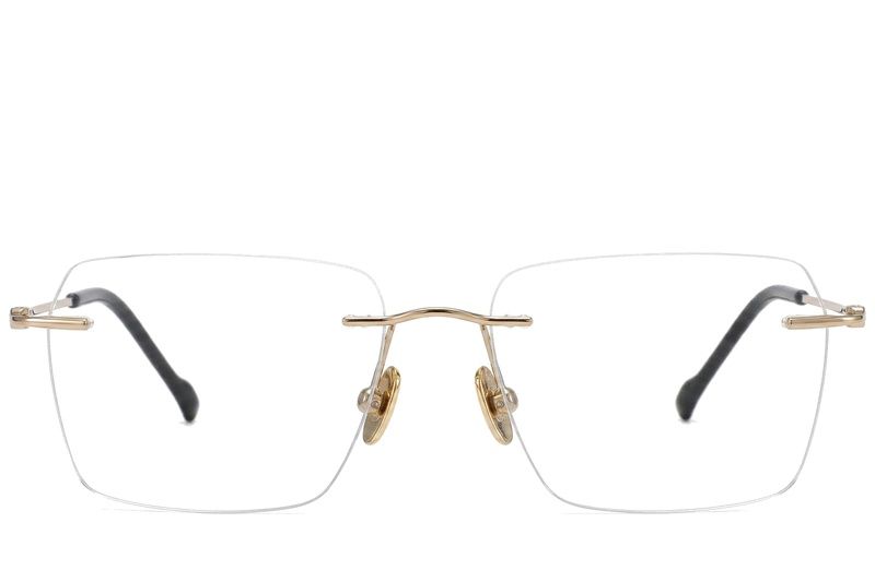 Invisible Golden Titanium Glasses #BS2012-1665