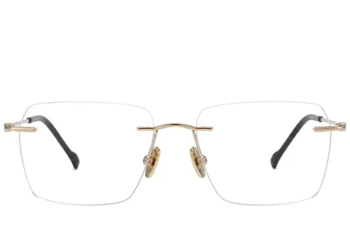 Lunettes invisibles en titane doré #BS2012-1665