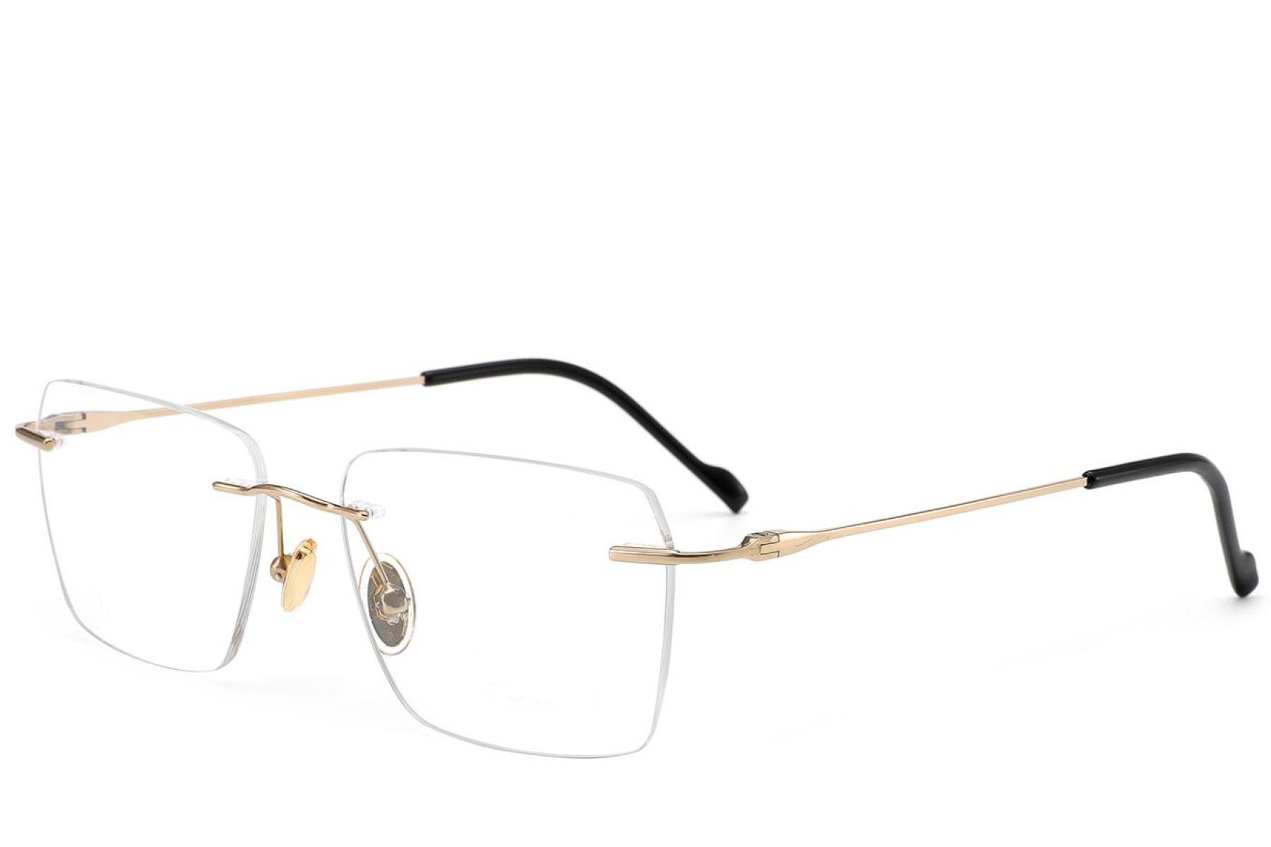 Gafas invisibles de titanio dorado #BS2012-1665