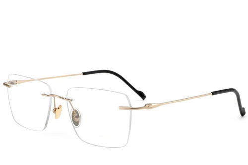 Lunettes invisibles en titane doré #BS2012-1665
