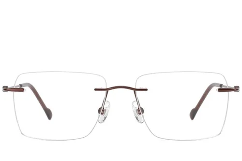 Lunettes invisibles en titane brun #BS2012-1666