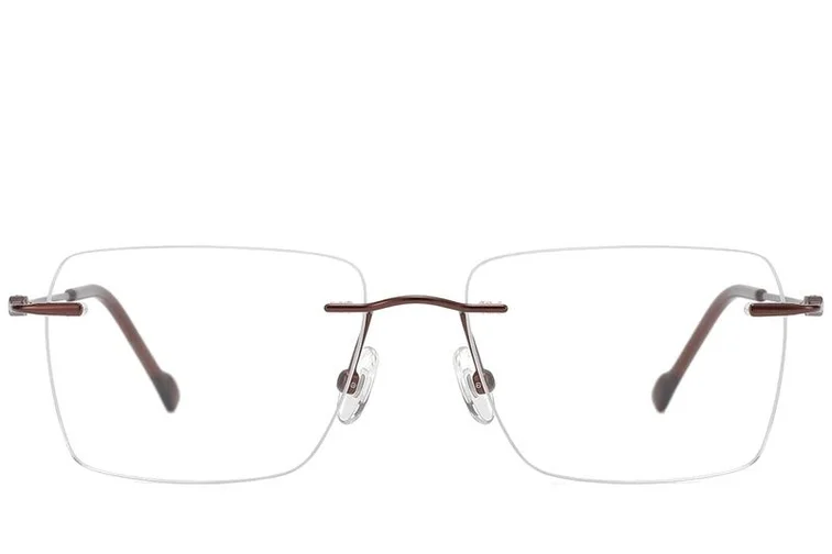 Gafas invisibles de titanio marrón #BS2012-1666