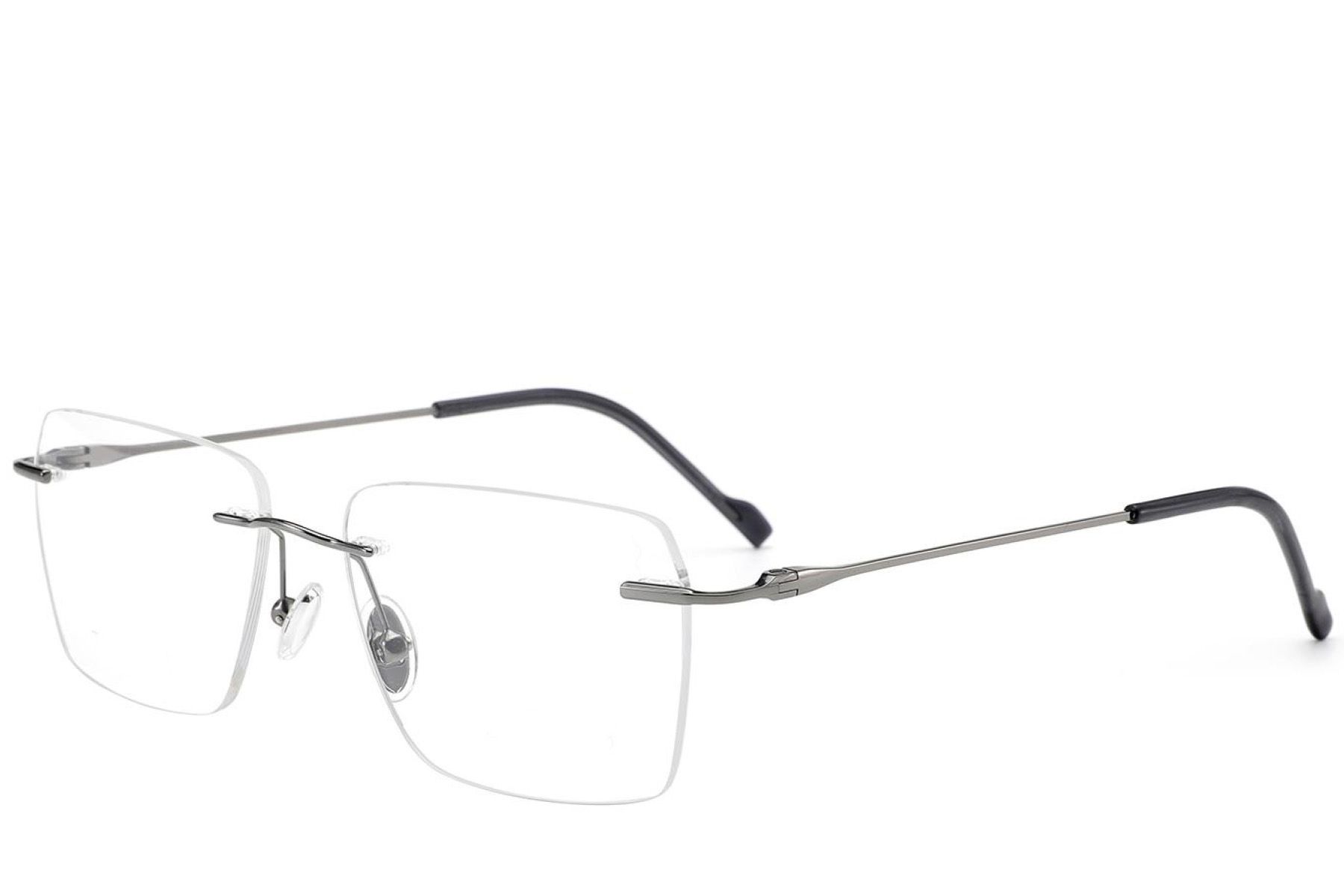 Invisible Grey Titanium Glasses #BS2012-1667