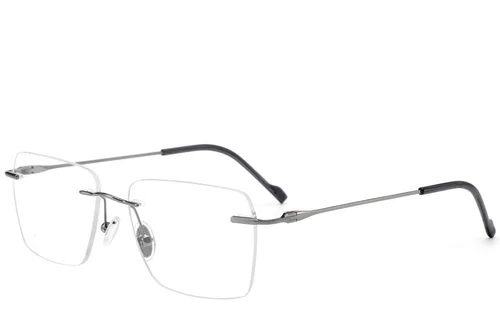 Lunettes invisibles en titane gris #BS2012-1667
