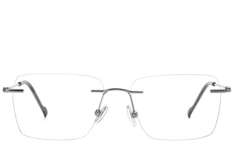 Invisible Grey Titanium Glasses #BS2012-1667