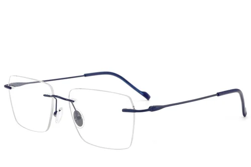 Lunettes invisibles en titane bleu #BS2012-1668