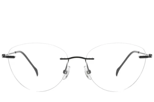 Lunettes invisibles en titane noir #BS2012-1669