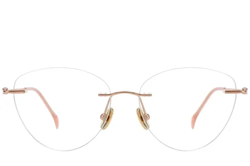 Lunettes invisibles en titane rose #BS2012-1670