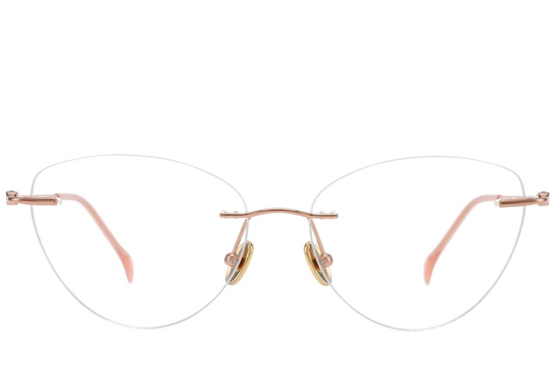Invisible Pink Titanium Glasses #BS2012-1670