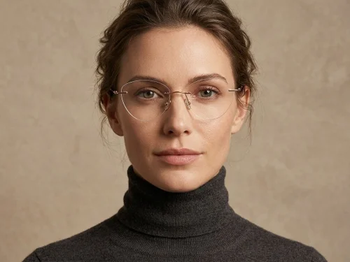 Lunettes invisibles en titane rose #BS2012-1670