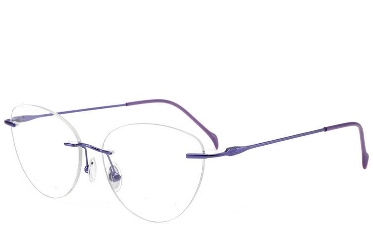 Gafas invisibles de titanio color púrpura #BS2012-1671
