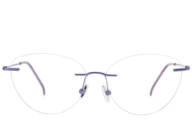 Gafas invisibles de titanio color púrpura #BS2012-1671