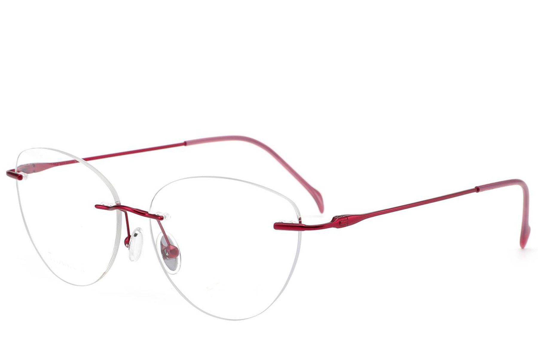 Gafas invisibles de titanio rojo #BS2012-1672
