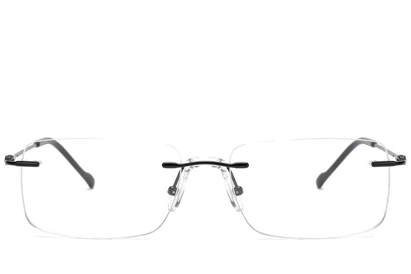 Invisible Black Titanium Glasses #BS2012-1674