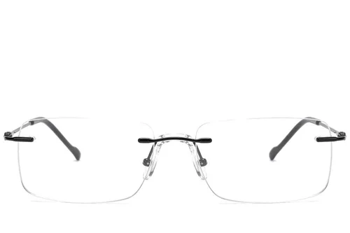 Lunettes invisibles en titane noir #BS2012-1674