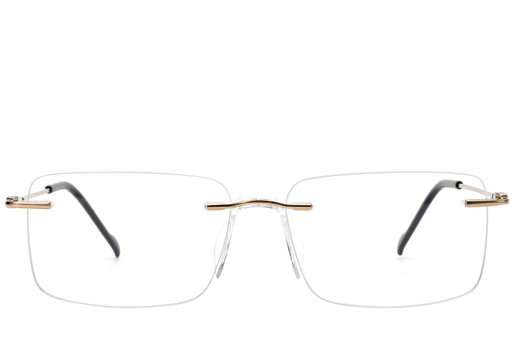 Invisible Golden Titanium Glasses #BS2012-1675