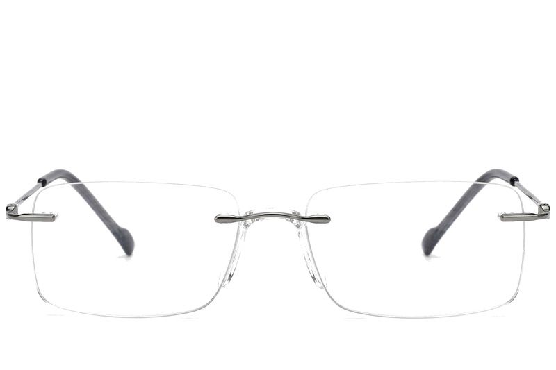 Invisible Grey Titanium Glasses #BS2012-1676