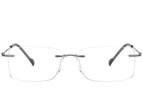 Lunettes invisibles en titane gris #BS2012-1676