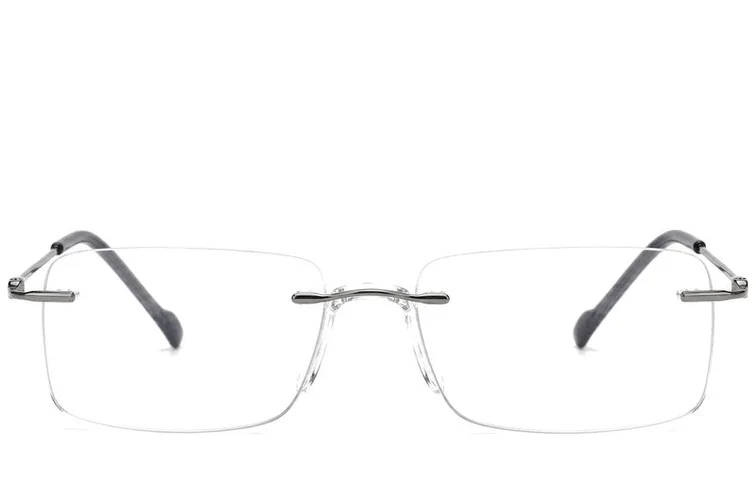 Invisible Grey Titanium Glasses #BS2012-1676