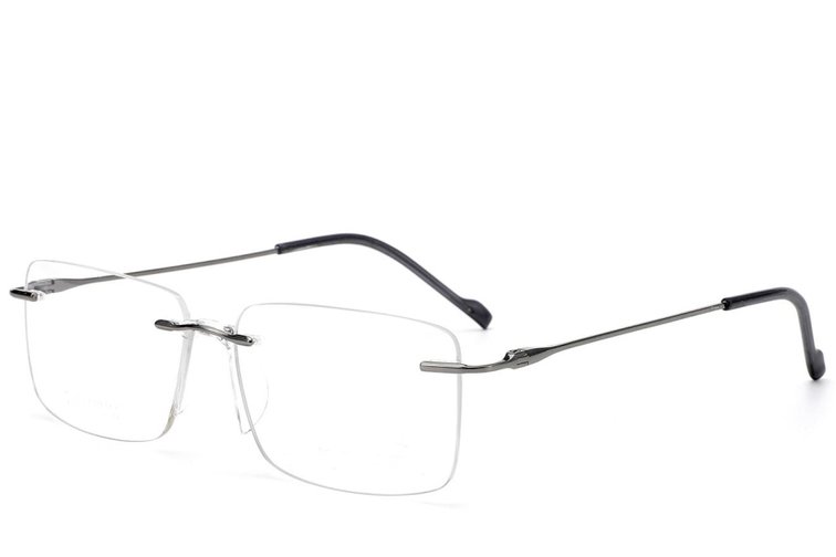 Gafas invisibles de titanio gris #BS2012-1676