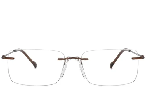Lunettes invisibles en titane brun #BS2012-1677