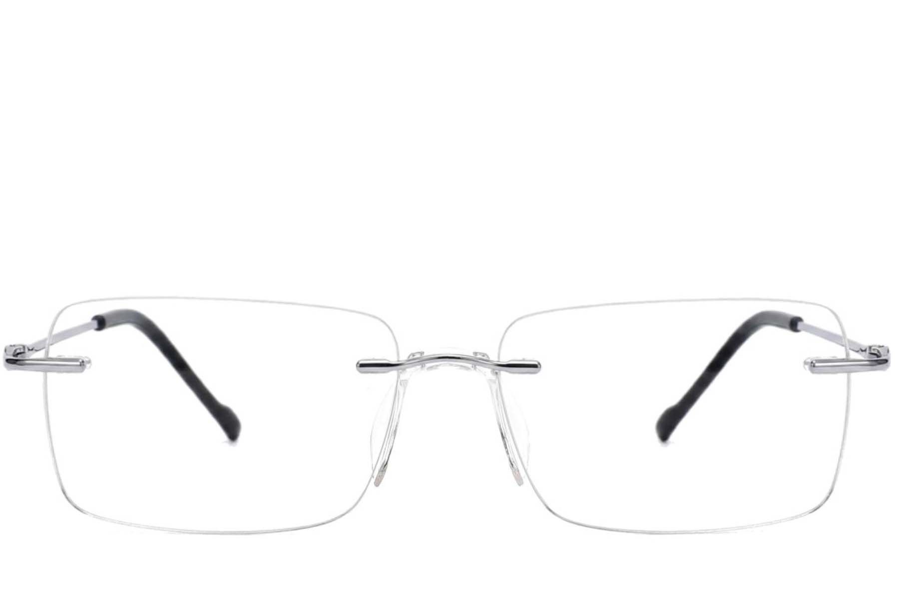 Invisible Silver Titanium Glasses #BS2012-1678