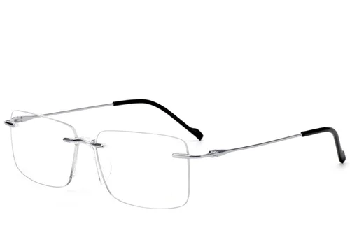 Lunettes invisibles en titane argenté #BS2012-1678